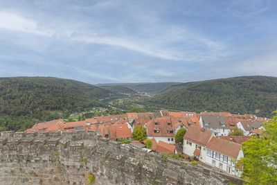 Burgfeste Dilsberg, Außen, Blick vom Wehrgang