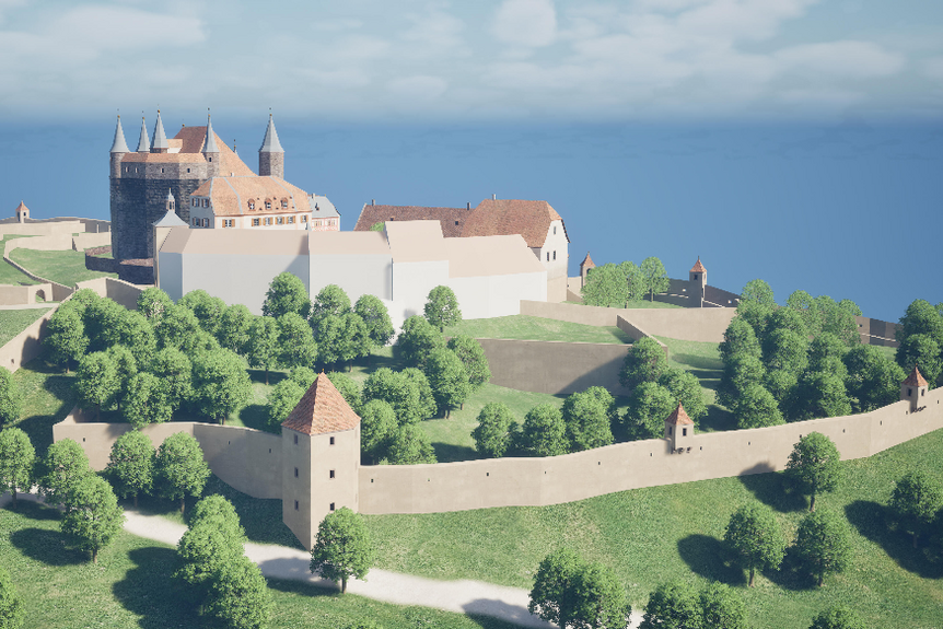 Neckargemünd, Dilsberg, Monumente 3D
